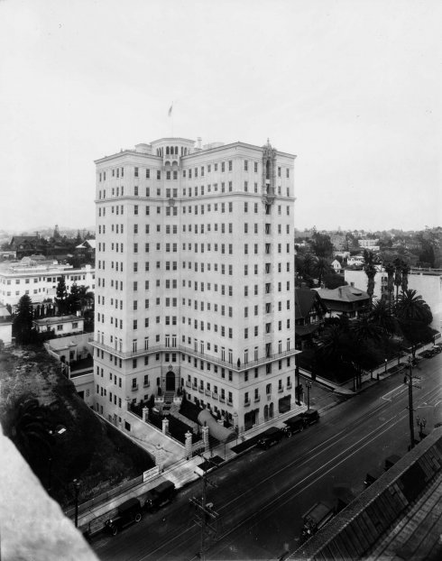 1847 Asbury Apartments, aerial view