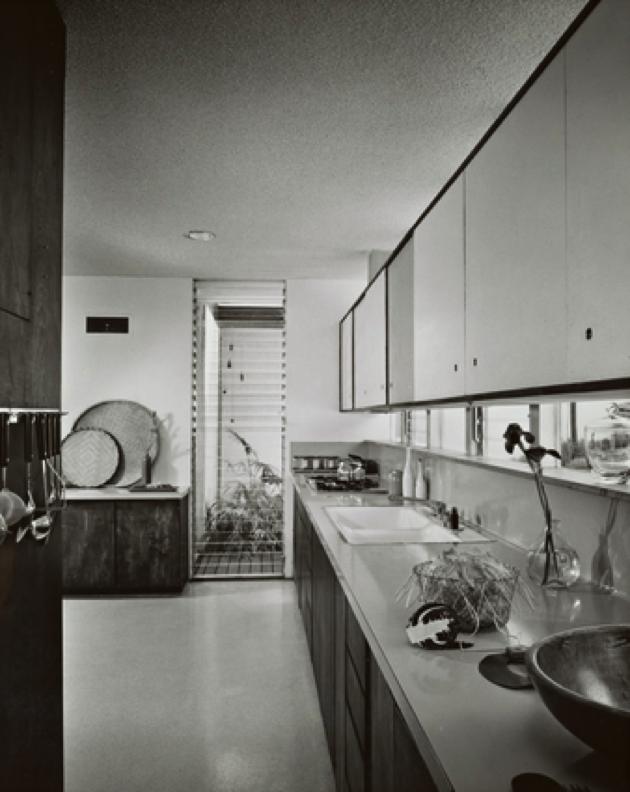 8840 Lookout Mountain kitchen, photographed 1960