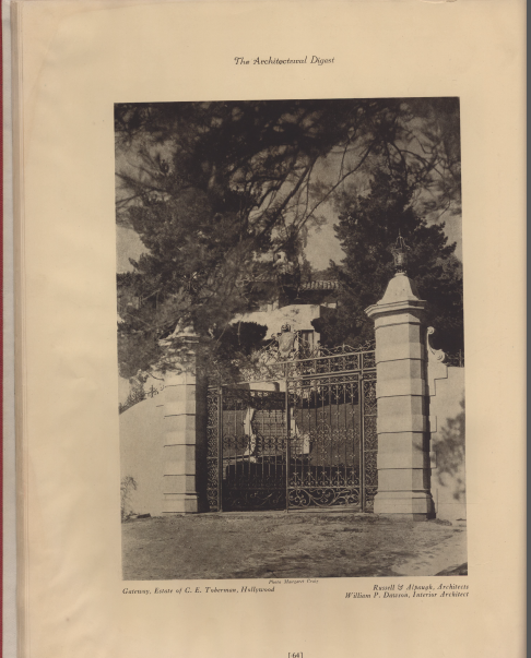 Gates of 1847 Camino Palmero in Architectural Digest