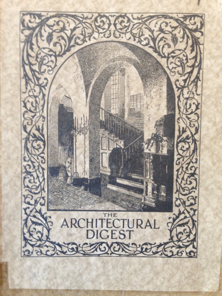 Cover of Architectural Digest, featuring 1847 Camino Palmero