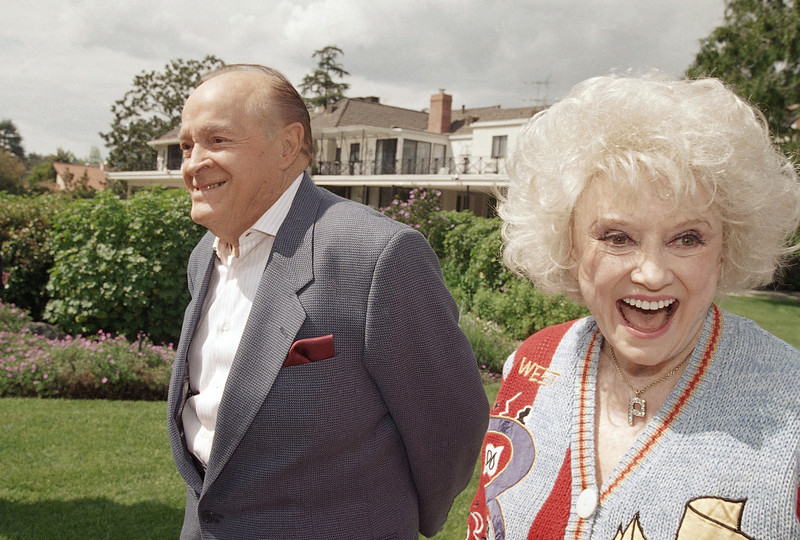 Bob Hope and Phyllis Diller Laughing