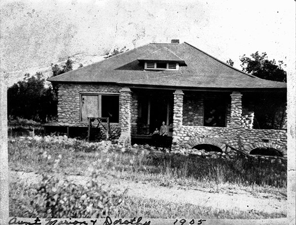 Rowley house circa 1905. Scanned from old print. Photo courtesy Marina collection.