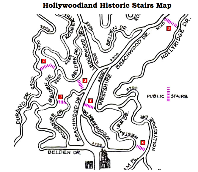 Beachwood Canyon Map