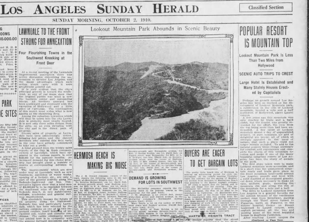 Los Angeles Sunday Herald, October 2, 1910