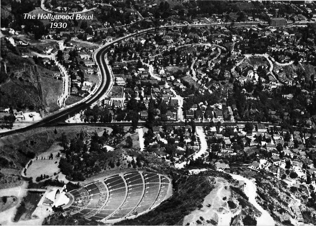 Historical Hollywood Bowl aerial
