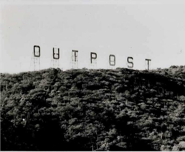 Outpost sign historical photo